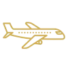 Illustration d'un avion doré